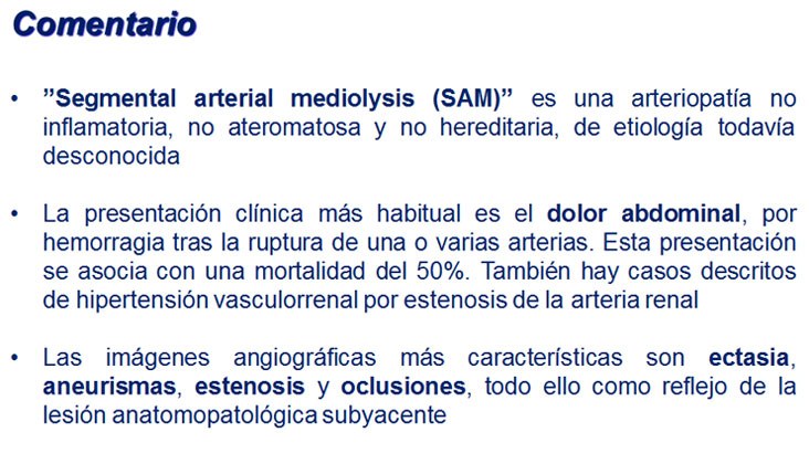 Hemoperitoneo Masivo por Rotura de Aneurisma Hepático en un caso de “Segmental Arterial Mediolysis” Embolización con Onyx — diapositiva 10